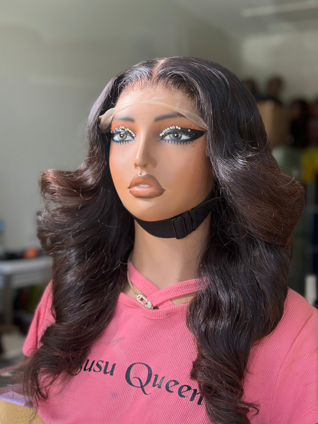 Kish – Body Wave Wig, 16" Brown Tips