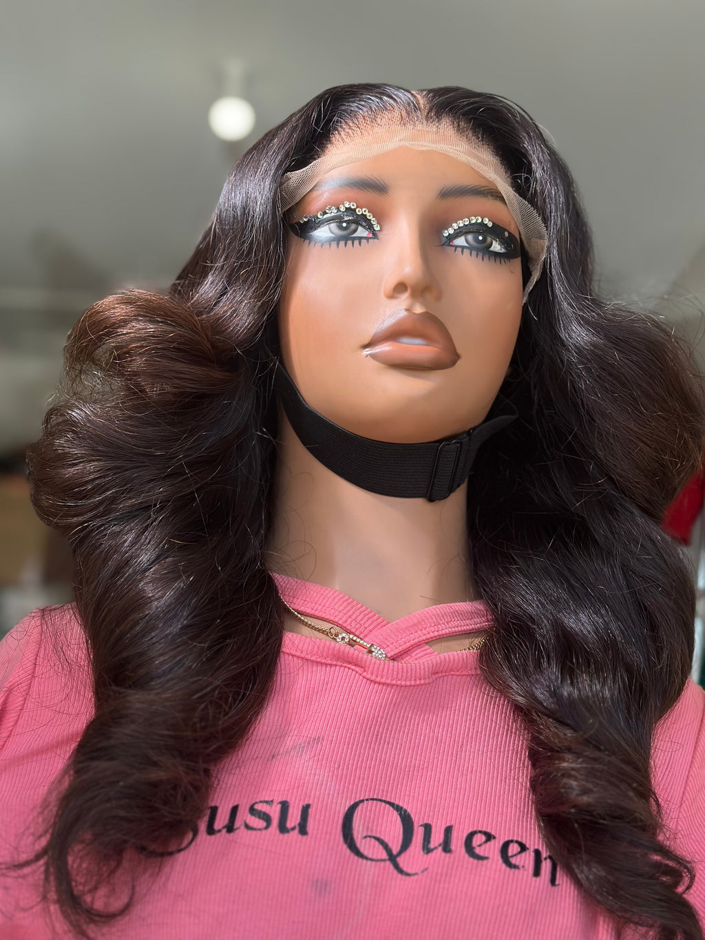 Kish – Body Wave Wig, 16" Brown Tips