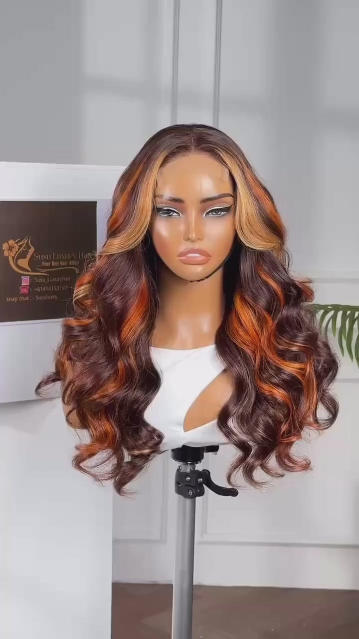 Octavia – Double Drawn Wig, 18" Swiss Lace