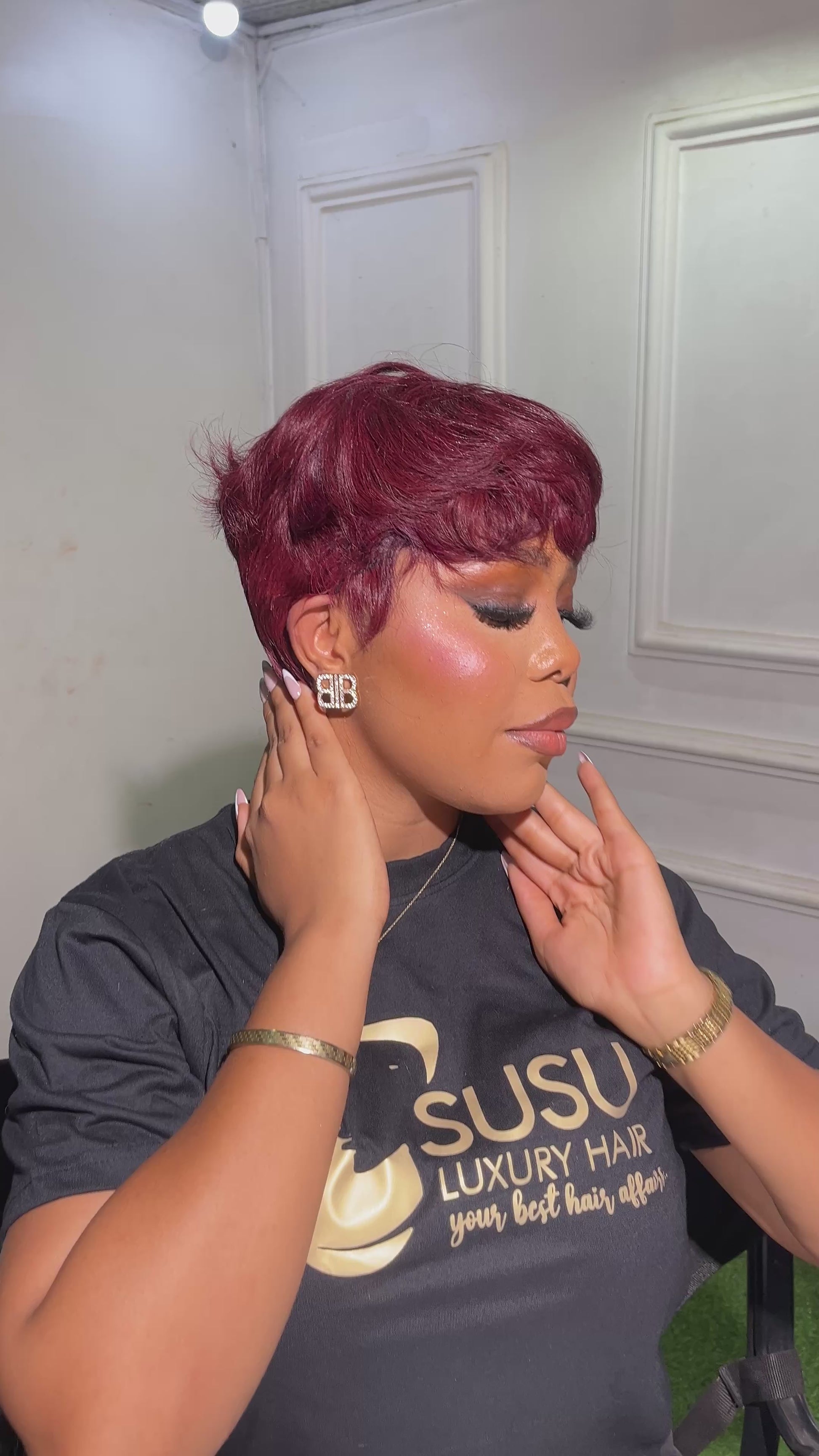 Amara – Pixie Cut Wig, Black