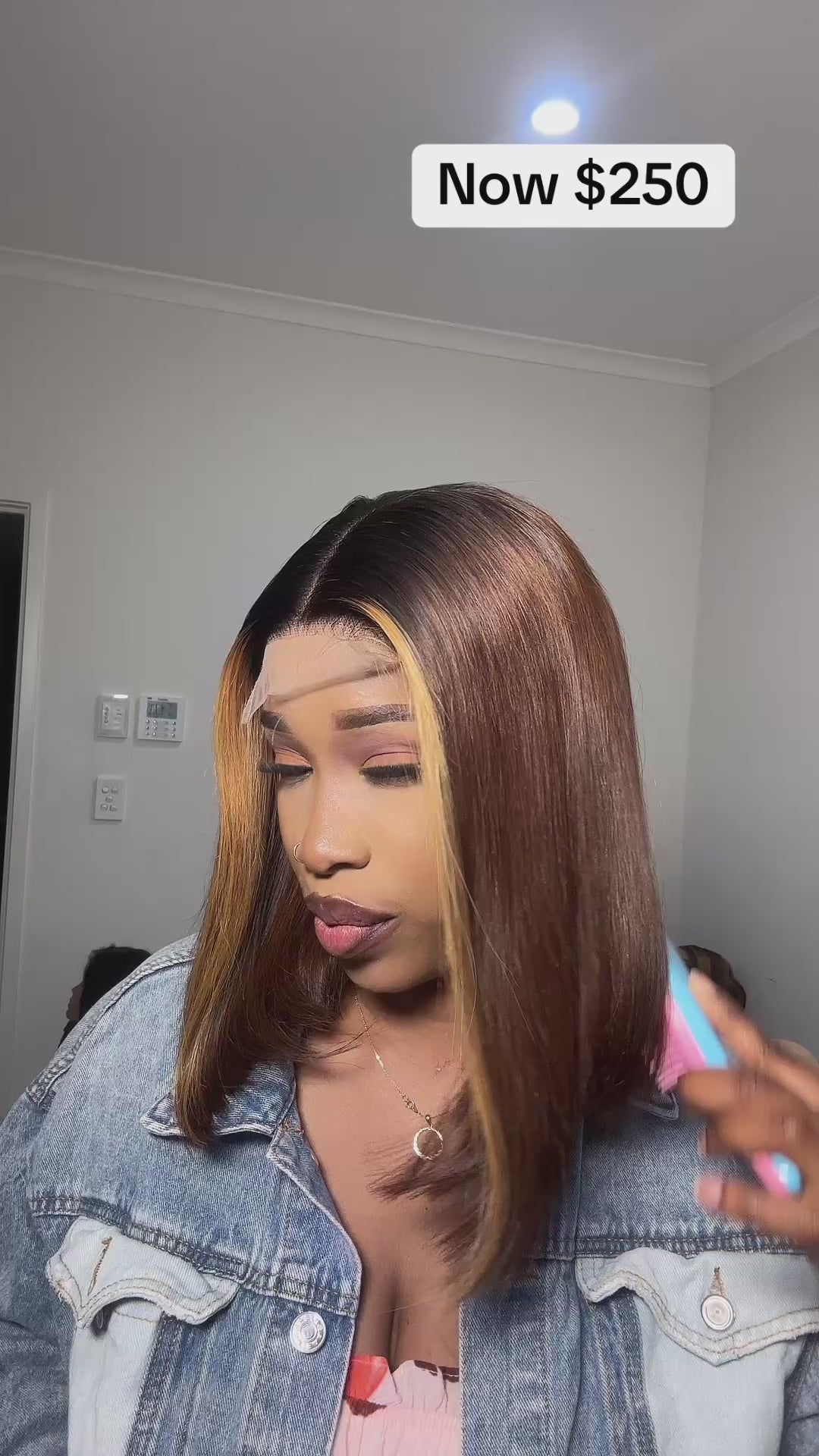 Genevieve – Double Drawn Wig, 12" 4x4 Closure