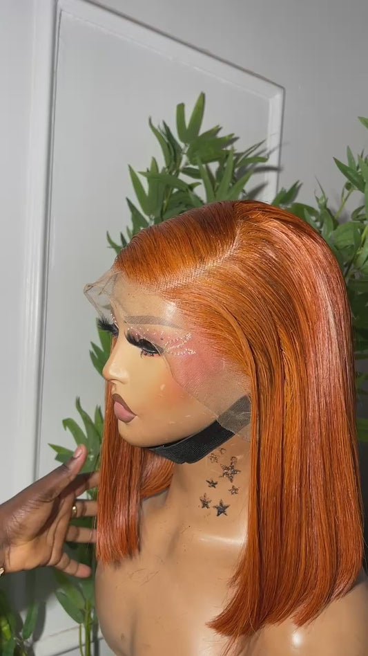 Full frontal orange bob