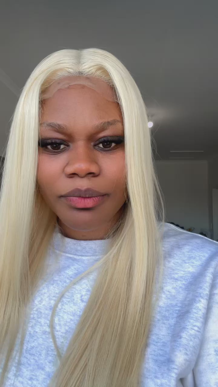 Selena – Blonde Silky Straight Wig, 22"