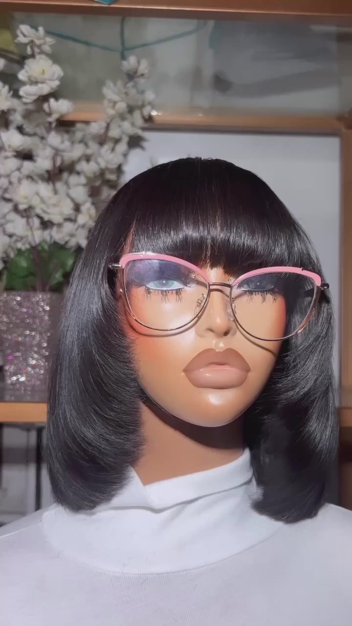 Kayla – Layered Fringe Bob, 10"